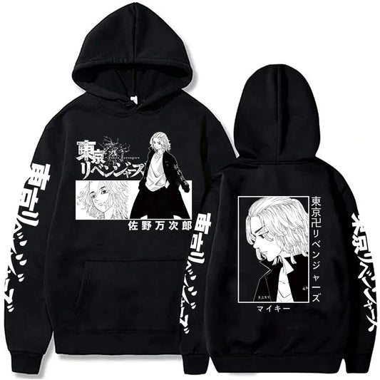 Tokyo Revengers Anime Sweatshirt Manjiro Sano Mickey Printed Hooded Men Women Street Hoodies Harajuku Streetwear Male Pullover
