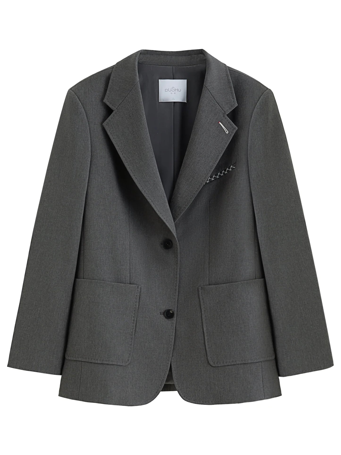 2026 Plus Size Spring New Women's Classic Oversized Blazer, Wide Shoulder Structured Jacket, Y2K Retro Office Chic Coat