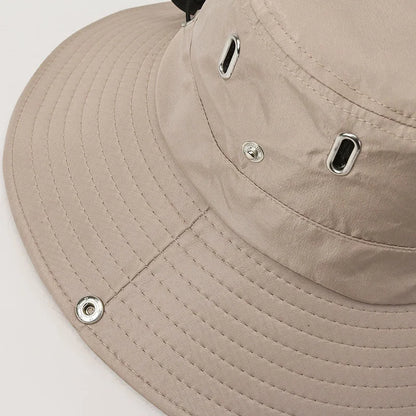 Spring And Summer New Hat Men's Outdoor Mountaineering Sunshade Fisherman Hat Summer Large Brim Breathable Sunscreen Fishing Hat