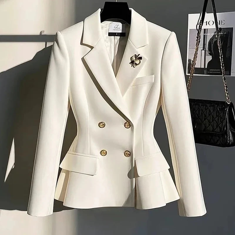 2025 Spring Autumn Short Temperament Casual Ladies Suit Coat Korean Version High-end Comfortable Women's Small Blazer Jacket