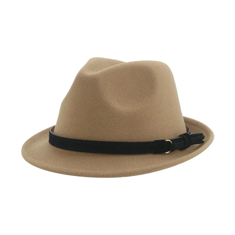 Hats for Women Fedora Winter Cowboy Hat Top Wool Khaki Green Black Jazz Caps Gentlemen Hats for Men Pamelas Y Tocados Para Bodas