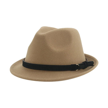 Hats for Women Fedora Winter Cowboy Hat Top Wool Khaki Green Black Jazz Caps Gentlemen Hats for Men Pamelas Y Tocados Para Bodas