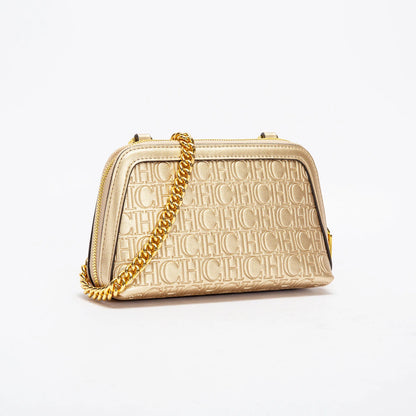 Solid Color Versatile Letter Print Design Exquisite Fashionable and Minimalist 2024 Seasonal New Women's Chain Shoulder Bag