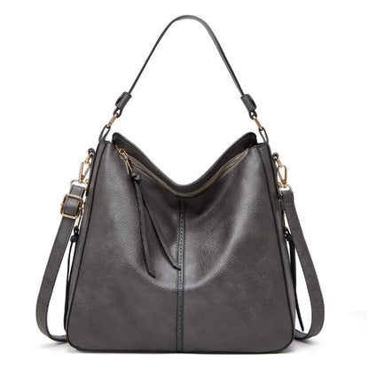 Hobo Bag Leather Women Handbags Female Leisure Shoulder Bags Fashion Purses Vintage Bolsas Large Capacity Tote Bag