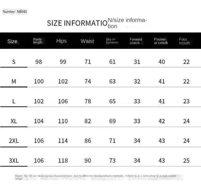 Three bar American retro jeans men's spring and autumn new style high street elastic waist loose casual men's straight leg long