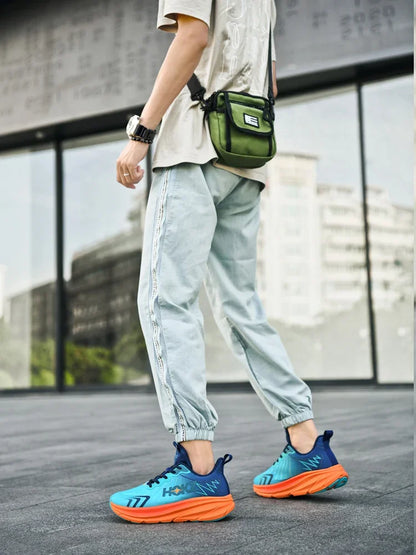 Men Running Shoes Off-road Shoes Outdoor Sneakers Mesh Trainer Race Luxury shoes Breathable Cushioning Couple Non-Slip Fashion