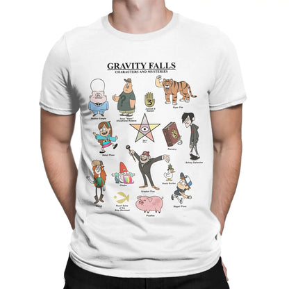 Men's Gravity Falls T Shirt  100% Cotton Clothes Amazing Short Sleeve O Neck Tee Shirt Unique T-Shirts