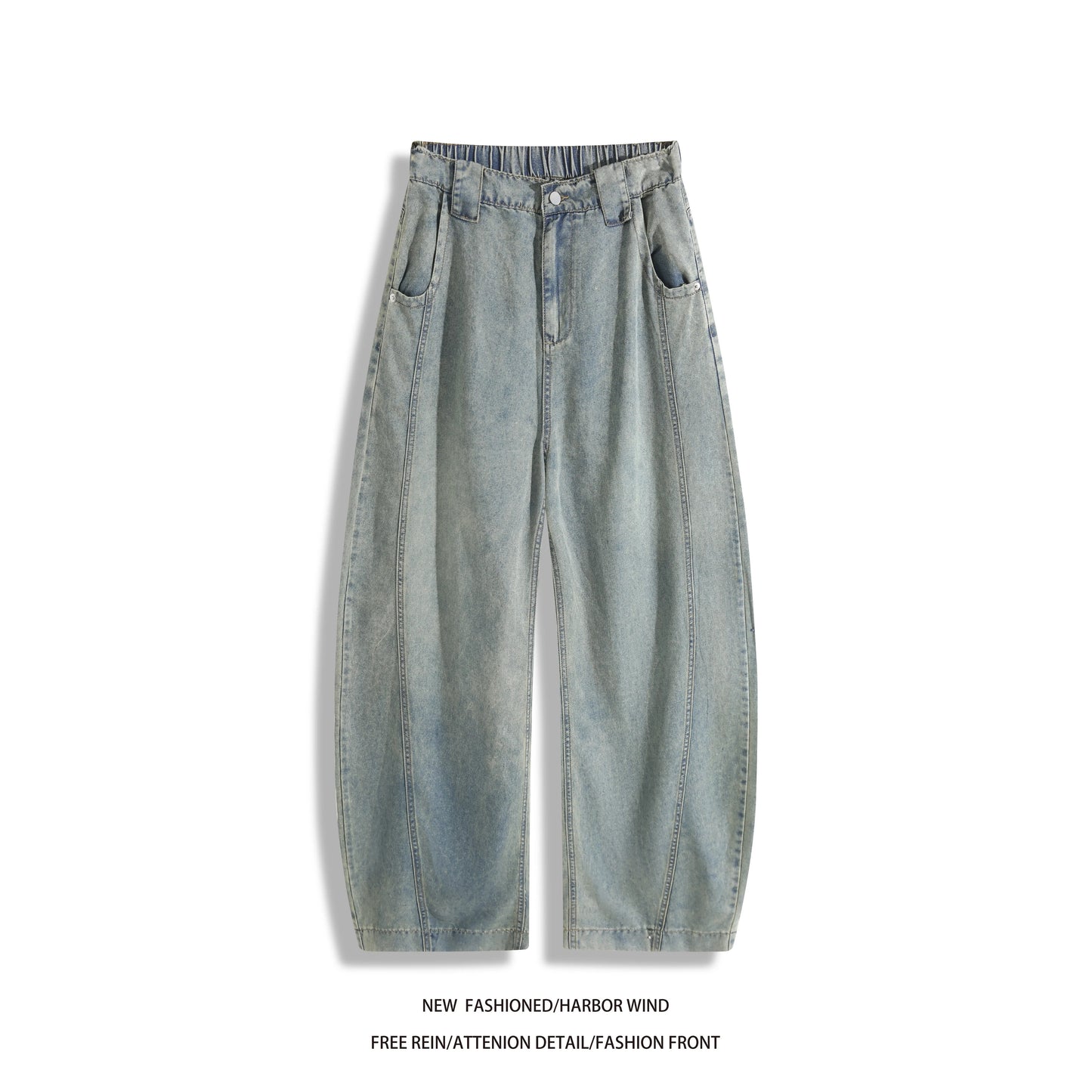 Man Pants Mens Jeans Summer New High Street Fashion Casual Thin Ice Silk Curved Blade Trousers For Men