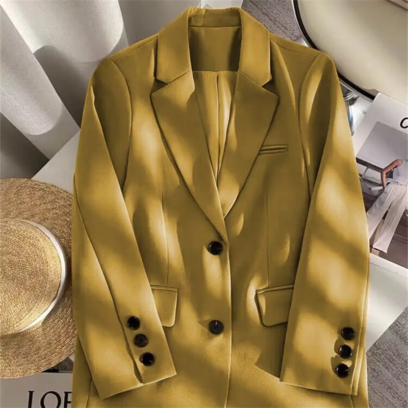 New Spring Suit 2025 Suit Jacket for Women with Small Temperament and High-end Feel Loose Casual Chic Elegant Fashion Coat Top