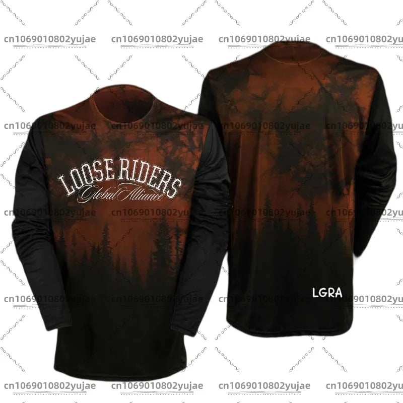 2025 newcomer motorcycle riding jerseys Loose rider shirt DH off-road motorcycle breathable sports T-shirt
