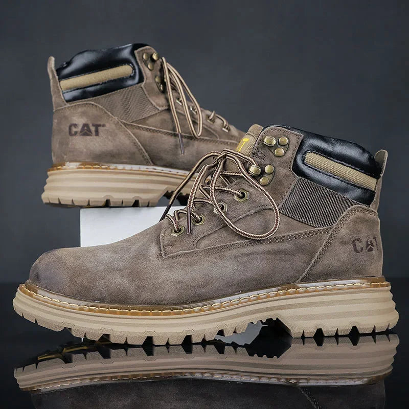 Hot Selling Winter Men Snow Boots High-quality Classic High Top Outdoor Hiking Shoes Anti Slip Thick Soled Practical Work Shoes