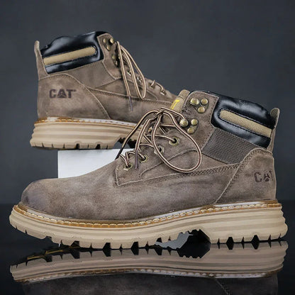 Hot Selling Winter Men Snow Boots High-quality Classic High Top Outdoor Hiking Shoes Anti Slip Thick Soled Practical Work Shoes