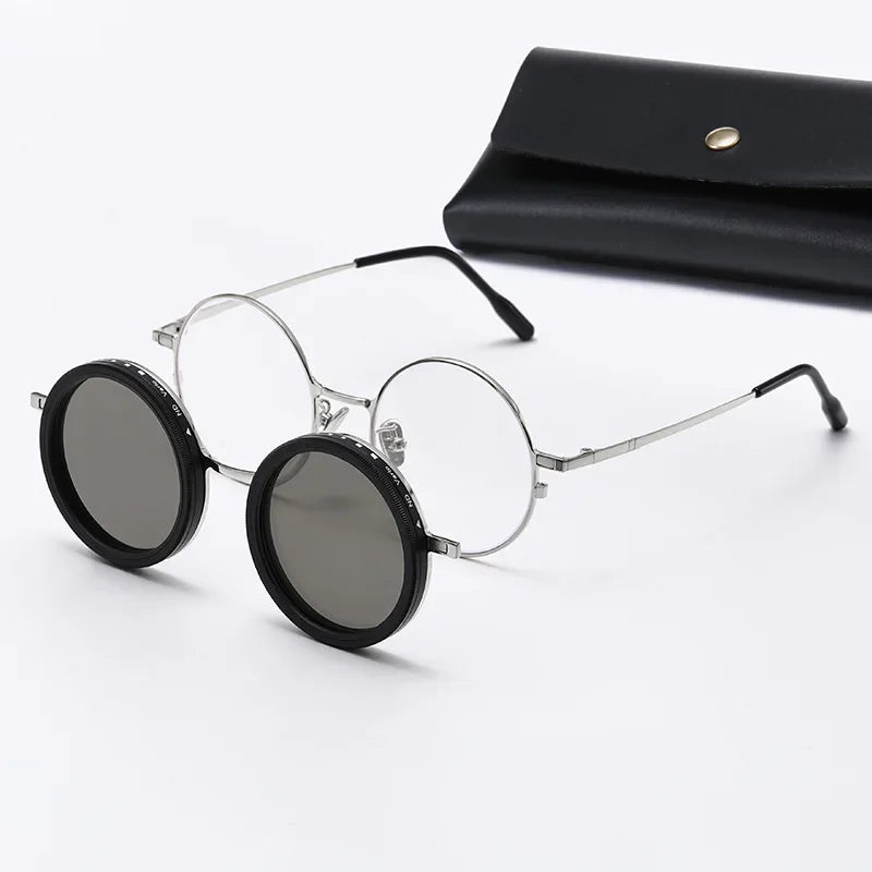 High Quality Magnetic Clip ND9 Rotating Adjustable Dimming Polarized Sunglasses Prescription Available Fishing Shades UV400