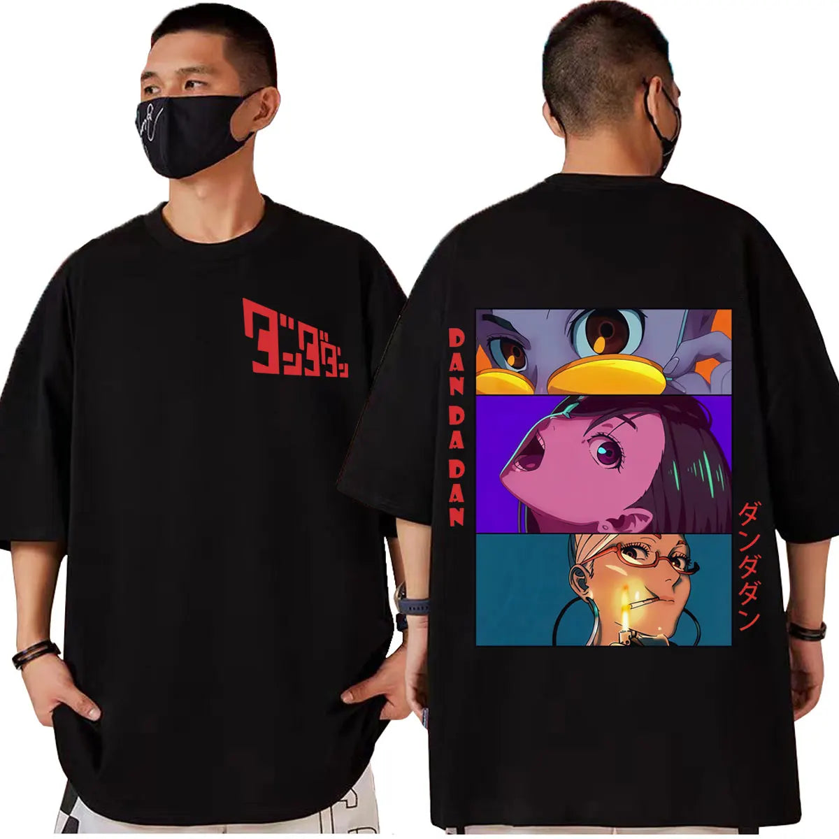 Japan Anime Dandadan Turbo Granny Cat Graphic T Shirt Fashion Cartoon Oversized T-shirt Men Women Vintage Casual Cotton T-shirts