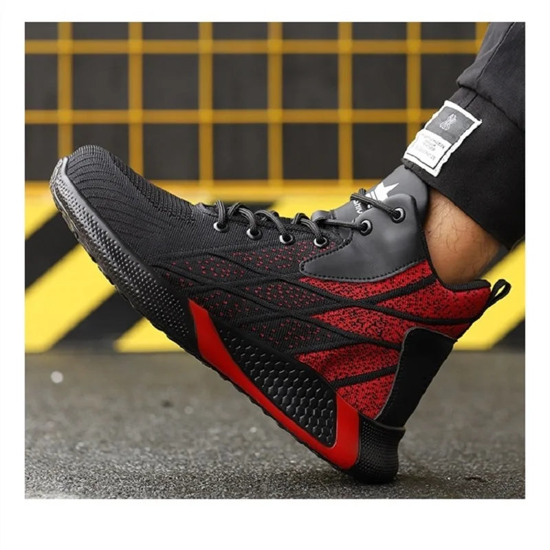 Anti-Smash Anti-Puncture Safety Shoes Men For Work Sneakers Women Men Steel Toe Work Shoes Security Protective Shoes Lightweight