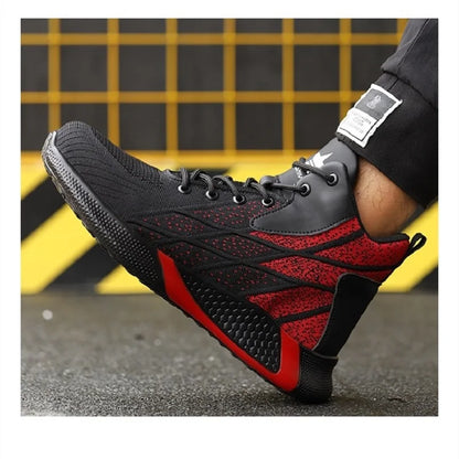Anti-Smash Anti-Puncture Safety Shoes Men For Work Sneakers Women Men Steel Toe Work Shoes Security Protective Shoes Lightweight