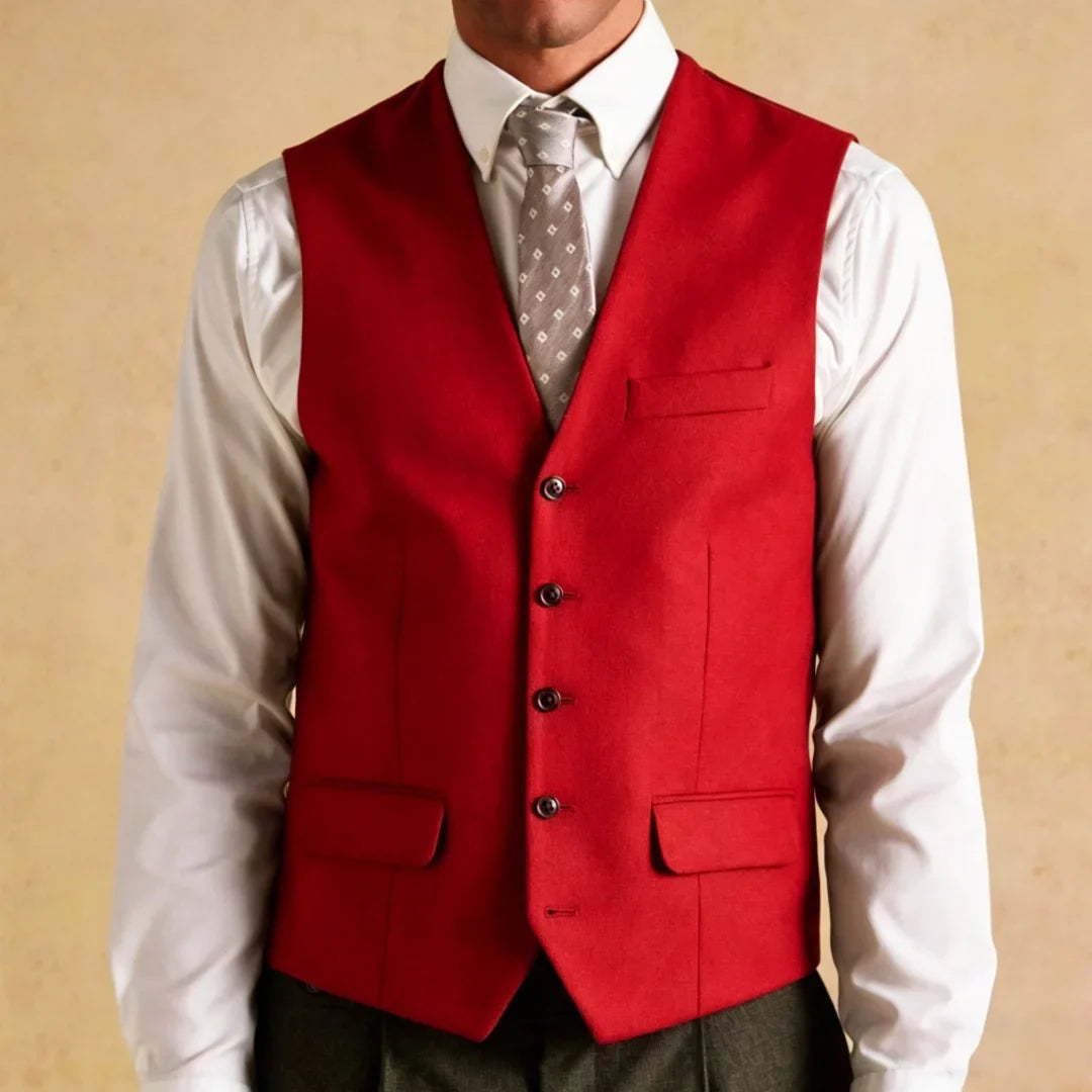 Men Vest White Solid Single Button V Neck Waistcoat For Wedding Banquet Business Party Casual Office Work Daily Men Suit Vest