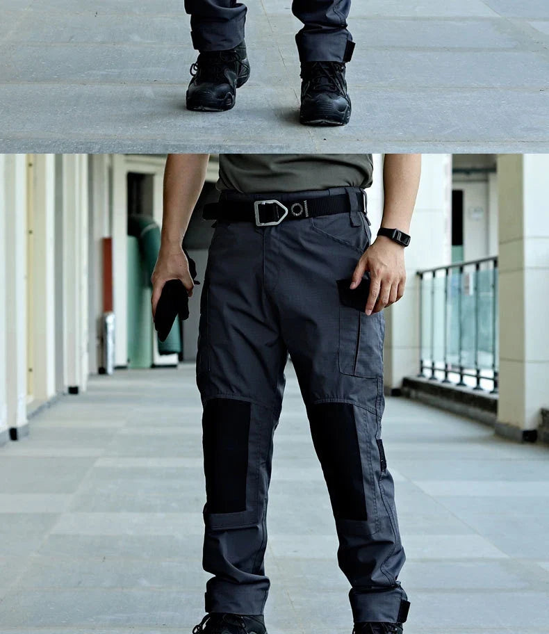 Cargo Pants Men Tactical Trousers Casual Multi Pockets Waterproof Pant Wear-Resistant Casual Trousers Outdoor Hiking Work Man