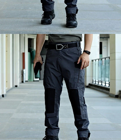 Cargo Pants Men Tactical Trousers Casual Multi Pockets Waterproof Pant Wear-Resistant Casual Trousers Outdoor Hiking Work Man