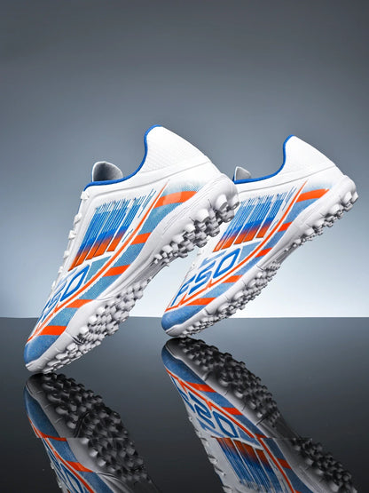 TF Soccer Cleats Men Women Kids PU Synthetic Upper Rubber Outsole Wear-resistant Non-slip Training Shoes