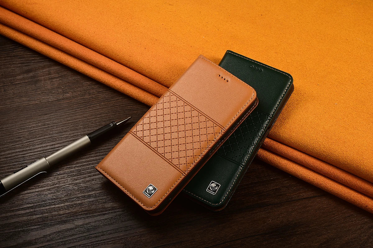 Genuine Leather Case Book For Apple iPhone 17 AIR 16 E 15 14 13 Plus Pro Max Mini Pro Max Plus Flip Wallet Phone Cover