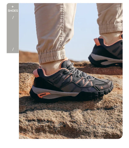Hiking Shoes for Women Wear-resistant Outdoor Women's Sports Shoes Lace-Up Climbing Trekking Sneakers Woman 110609B