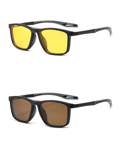 New Magnetic Clip-On Polarized Sunglasses Men Driving Night Vision Anti Blue Light Reading Glasses Women Prescription 3310