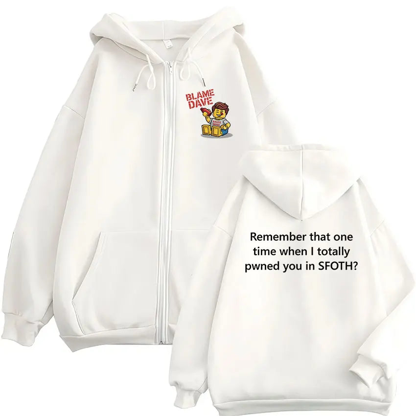 Funny Blame John Meme Zipper Hoodie Shedletsky Forsaken Fashion Autumn/Winter Sweatshirt Men Women Casual Oversized Coats Hoody