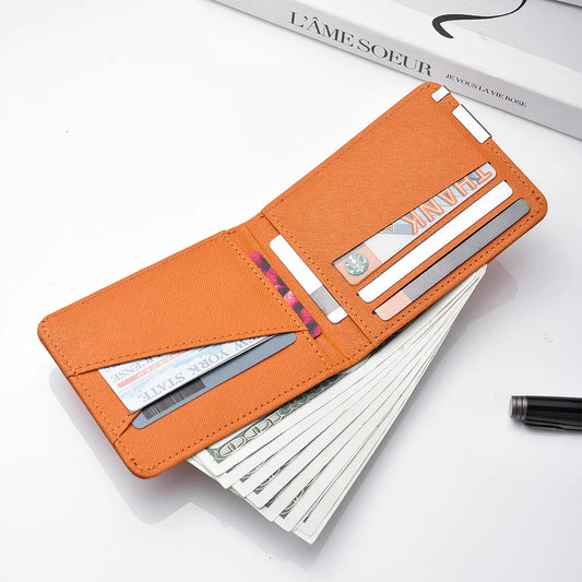 Portefeuille simple pour homme - Nouveau portefeuille court en PU, design élégant, motif Jésus - Portefeuille de rangement pour cartes de crédit