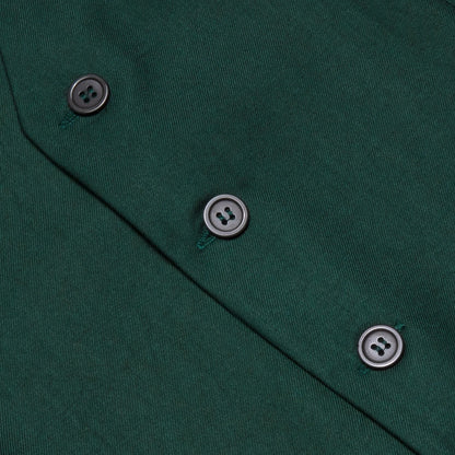 Men's Vest Elegant Green Waistcoat Necktie Handkerchief Cufflinks Sets for Male Wedding Business Party Designer Gift
