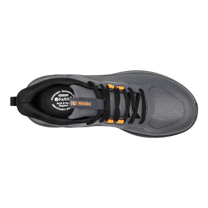 Men's Walking Shoes Thick Soled Slip On Shoe Height Increasing Breathable Sneakers Wide Comfortable Outside&Work Shoe