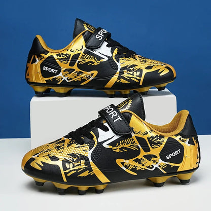 Hot Sale Children Soccer Shoes Boys Football Boots Training  Youth Ultralight Non-slip Sneaker Breathable Comfortable for Indoor