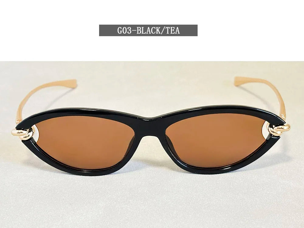 Fashion Oval Sunglasses Women 2026 Luxury Vintage New Cat Eye Sunglass Glasses Luxe Lunette Soleil Femme Lentes De Sol Mujer