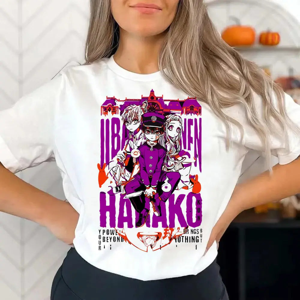 Toilet Bound Hanako Kun shirt girl Gothic harajuku  hip hop Digital Y2k shirt Classic Breathable harajuku 2000s Comfortable