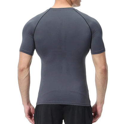 Bat Graphic Compression Shirts for Men Short Sleeve Rash Guard Gym Workout Running Tshirt Summer Athletic Quick Dry Tees Tops