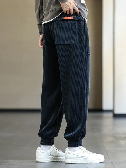 Pants Men Loose Fit Baggy Sweatpants Casual Fashion Streetwear Trend Autumn Winter Harem Joggers Trouser Male Plus SIze