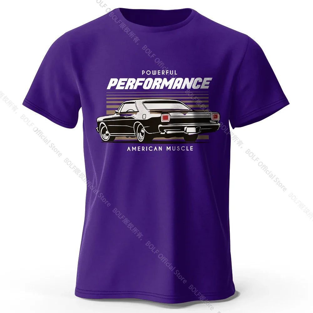 Custom Car Club Patch Printed Unisex Men Women T-Shirt Tees Tops 100% Cotton Embossed Logo Graphic Gearhead Outfit