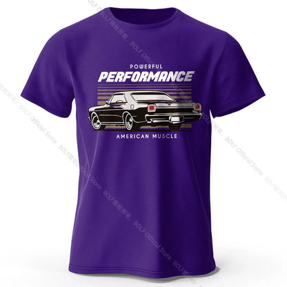 Custom Car Club Patch Printed Unisex Men Women T-Shirt Tees Tops 100% Cotton Embossed Logo Graphic Gearhead Outfit