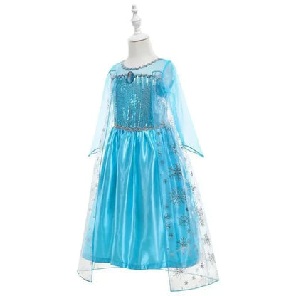 Children Dresses Girls Cospaly Snow Queen Elsa Costumes Kids Carnival Party Prom Gown Children Clothes Elsa Princess Dresses
