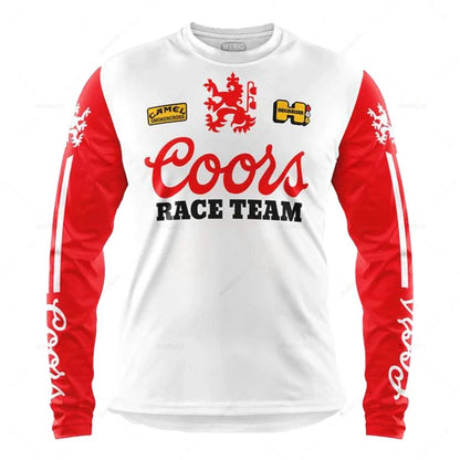 Camping Motorcycle Mountain Bike Team Downhill MTB Jersey Offroad Bicycle Locomotive Shirt Cross Country Fishing Hunting Clothes