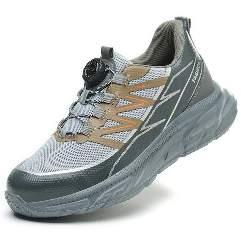 Comfortable lightweight work shoes for men Waterproof non-slip safety shoes Anti Puncture Steel Toe Sneakers Protective Shoes