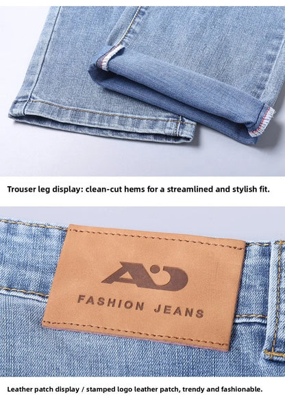 2026 Brand Best Price Comfort Straight Denim Pants Men's Jeans Business Casual Elastic Male High Quality Trousers