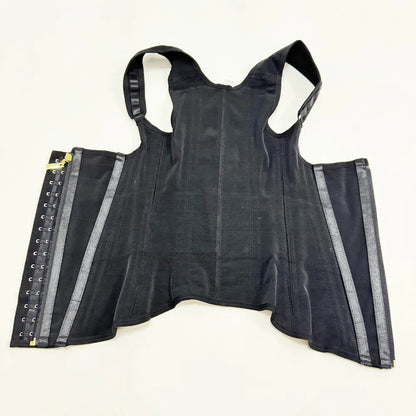 Fajas Body Shaper Shapewear Women Vest Tops Double Compression Waist Trainer Corset Adjustable Zipper and Hook-eyes