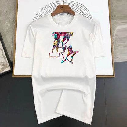 Men's and Women's New Star K Top Basic Cotton T-shirt Summer round neck fashionable casual short sleeves