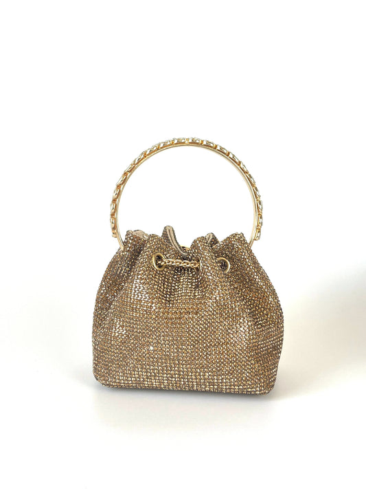 Dinner bag Handle Shining Rhinestones Evening clutch Bag Sparkling, Elegant, Exquisite Dinner Party Handbag party wedding Bag