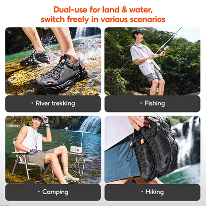 Men's Catfish-River Tracing Shoes 2.5 Summer Mesh Breathable Anti-slip Outdoor Walking Fishing Male Sandal 672623303