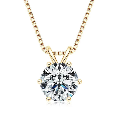 0.5ct-5ct Moissanite Pendant Necklace With Certificate For Women Original Real 925 Silver Chain Solitaire Drop Necklaces