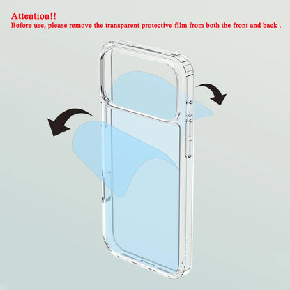 For iPhone 17 Pro Max 17 Air iPhone 16 Pro Max 16 Plus 17Pro Nature Pro Magnetic Transparent TPU Frame Cover Phone Case