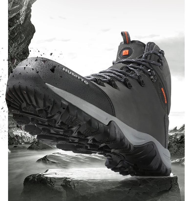 Hiking shoes Men's waterproof hunting Boots Tactical Desert Combat Ankle trekking Boots Male Women warm Leather Sneakers