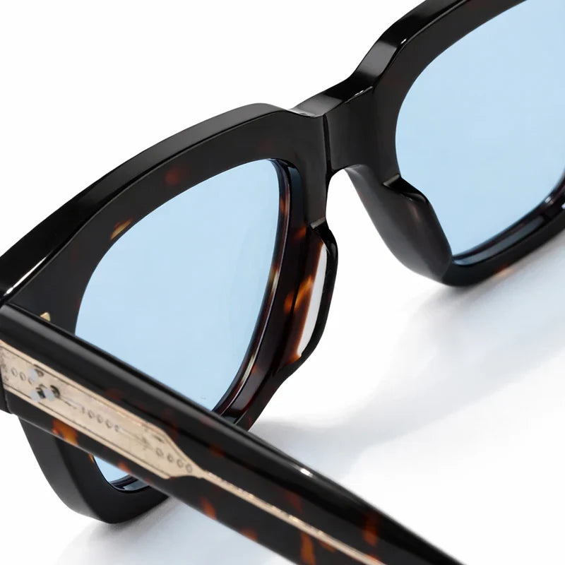 Top Quality Luxury Brand Original Sunglasses Handmade Thick Acetate Men Eyewear Designer Women Outdoor UV Protective Sunglass